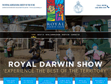 Tablet Screenshot of darwinshow.com.au